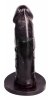 ZESTAW  STRAP-ON PROTEZA PENISA CZARNE DILDO 3 SZT